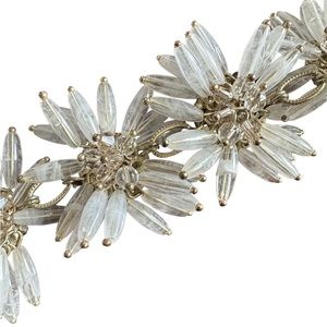 Vintage Dandelion Style Floral Beaded Bracelet